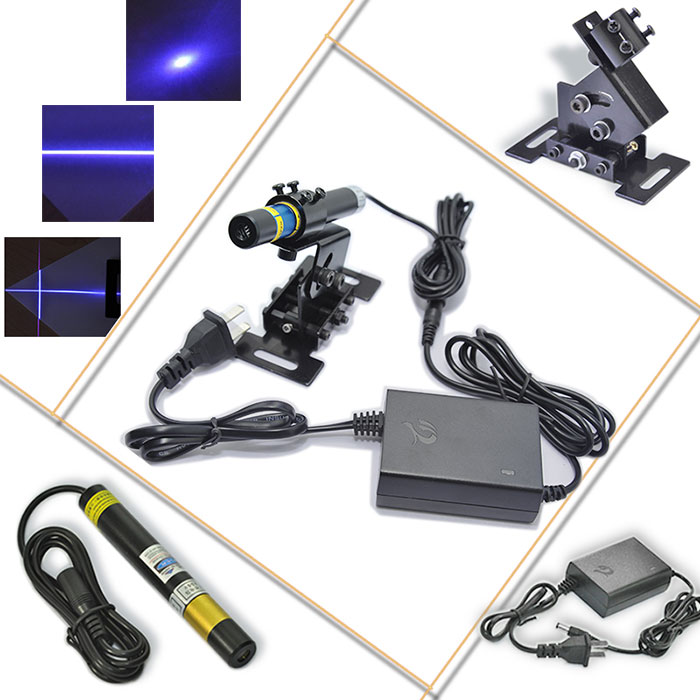 blue-violet laser module 405nm 50mw-120mw big size focus adjustable dot/line/crosshair laser - Click Image to Close